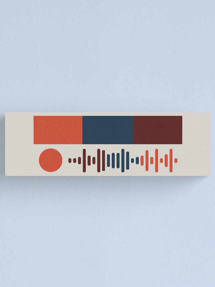 One Direction Made In The Am Album Sticker W Spotify Code And Color Palette Canvas Print For 2680