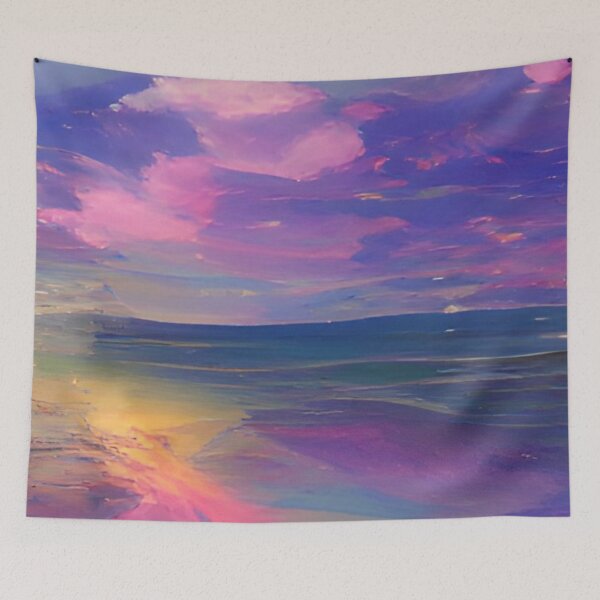 Item preview, Asthetic Pattern Vibes Fantasy Sunset designed and sold by iziskosmos.