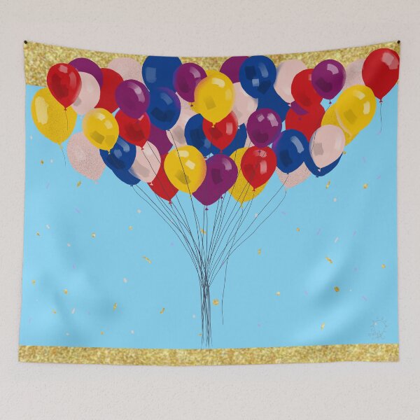 Item preview, Colorful Beautiful Party Celebration Balloons designed and sold by marleywrightart.