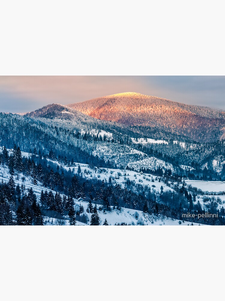 sunrise in winter carpathians by mike-pellinni