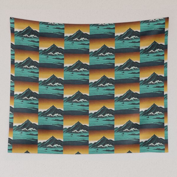 Item preview, Minimal Snowy Mountain designed and sold by MoreMachine.