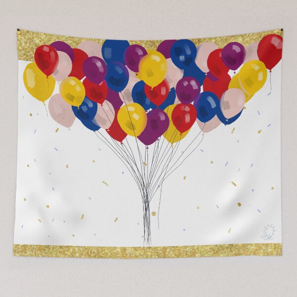 Item preview, Beautiful Bunch of Balloons for Party Celebration designed and sold by marleywrightart.