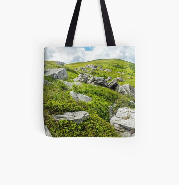 stones and boulders in Carpathian mountain range All Over Print Tote Bag