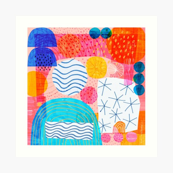 Felt Pen Happiness Art Print