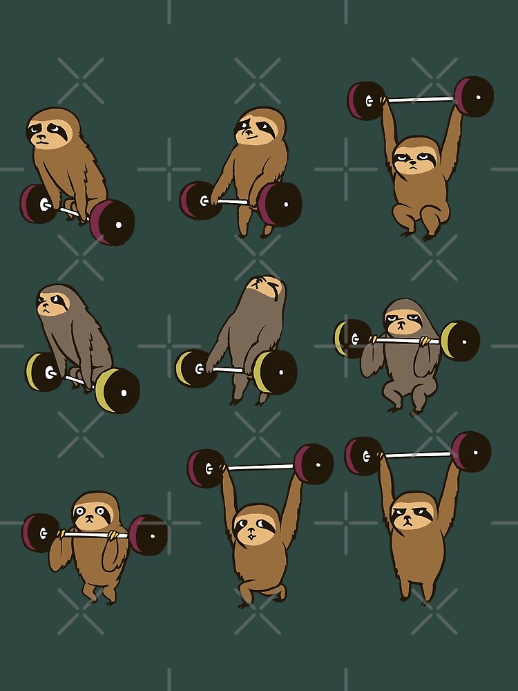 OLYMPIC LIFTING SLOTHS by Huebucket