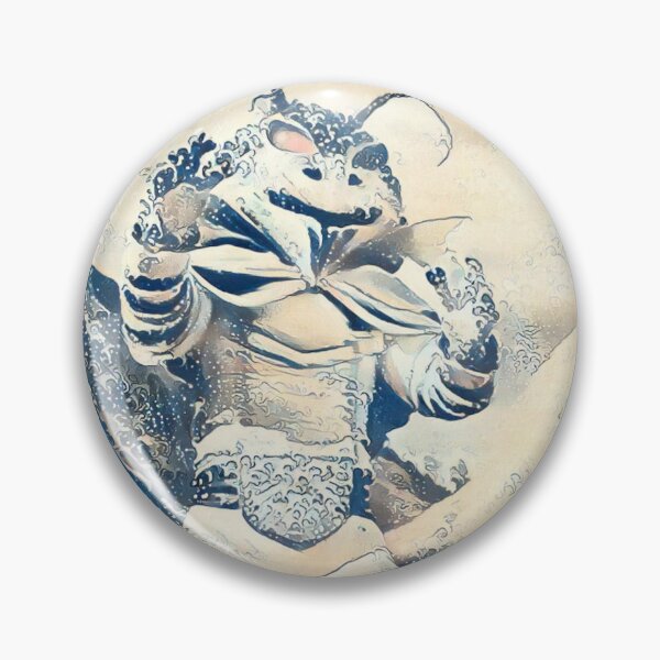 Item preview, Japanese monster goes Hokusai designed and sold by Fuzzyart1977.