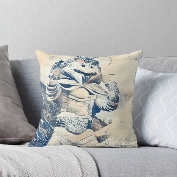 Item preview, Japanese monster goes Hokusai designed and sold by Fuzzyart1977.