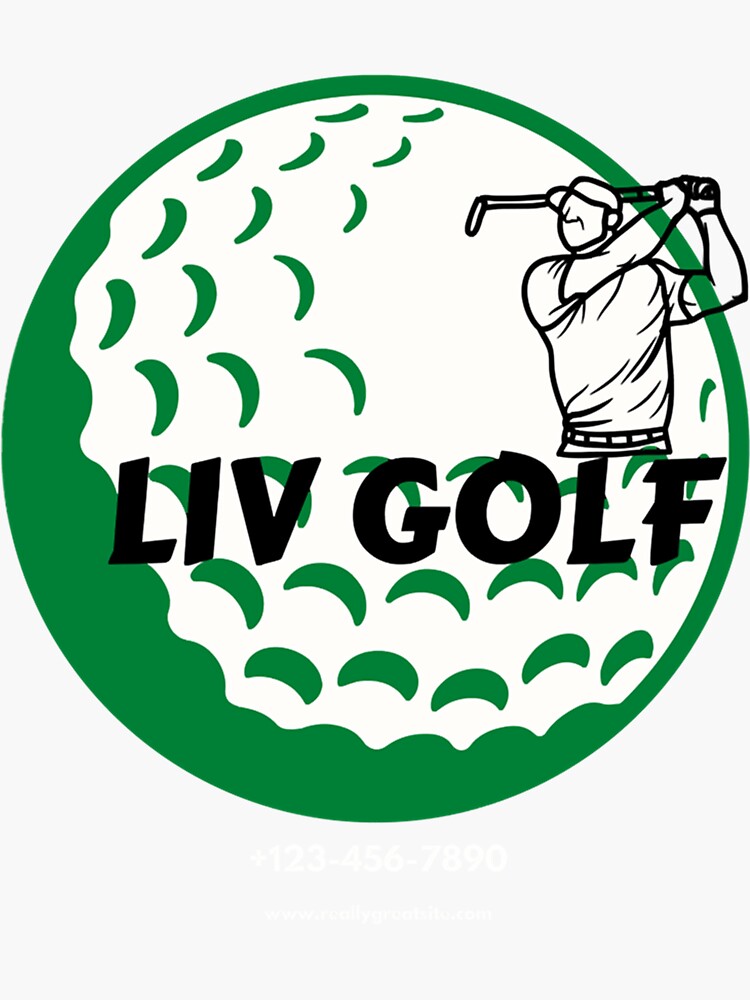 "liv golf logo and and and hat " Sticker for Sale by MainandLocal