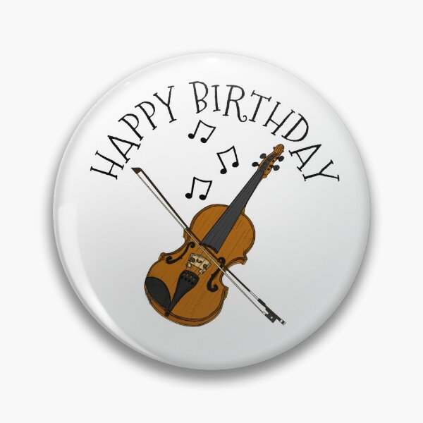 Item preview, Happy Birthday Violin Violinist Musician designed and sold by doodlerob.