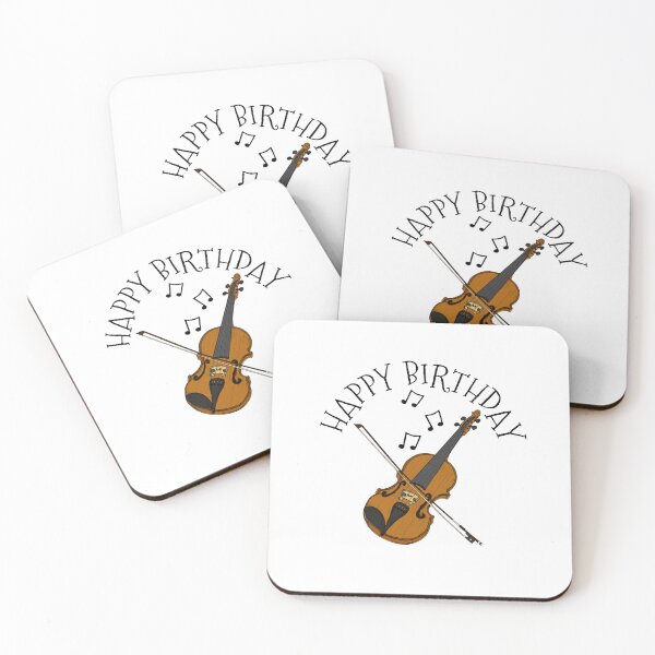 Item preview, Happy Birthday Violin Violinist Musician designed and sold by doodlerob.