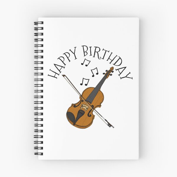 Item preview, Happy Birthday Violin Violinist Musician designed and sold by doodlerob.