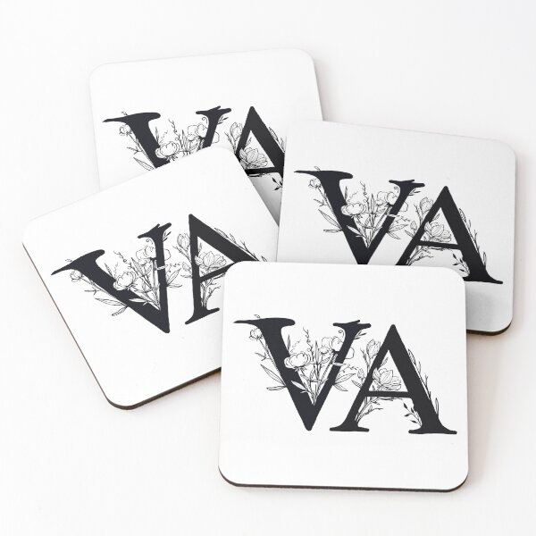 Item preview, VA - Virginia Floral Monogram designed and sold by lalexguez.
