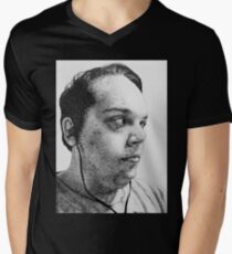 Self-Portrait Stippling Men's V-Neck T-Shirt