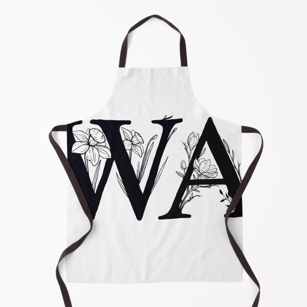 Item preview, WA - Washington Floral Monogram designed and sold by lalexguez.