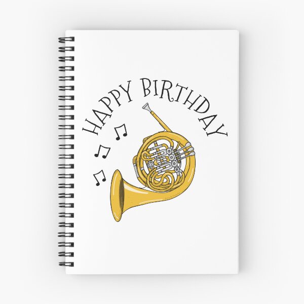 Item preview, Happy Birthday French Horn Brass Musician designed and sold by doodlerob.