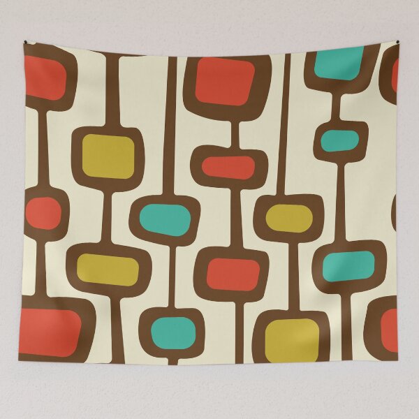 Item preview, Mid-Century Modern Groovy Far Out Retro Geometrics designed and sold by brotherinas.