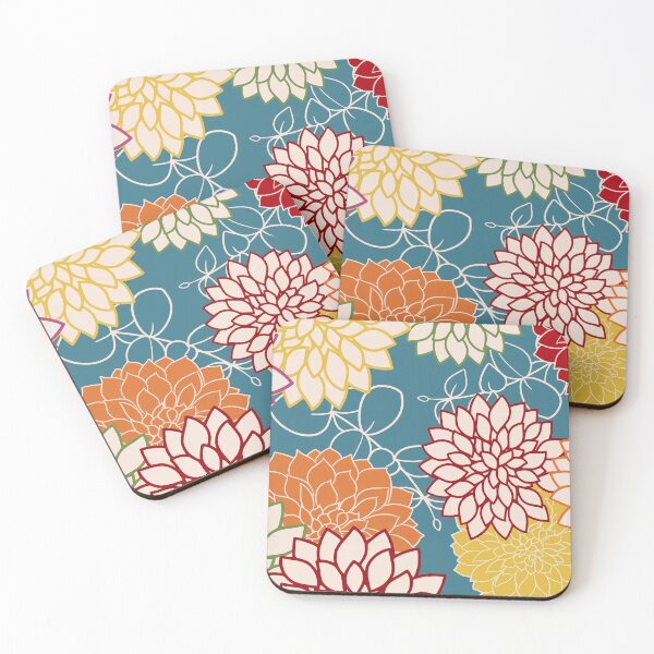 Artikelvorschau, Colorful Floral Blooms and Leaves entworfen und verkauft von meggydesigns.