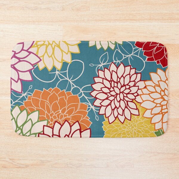 Item preview, Colorful Floral Blooms and Leaves designed and sold by meggydesigns.
