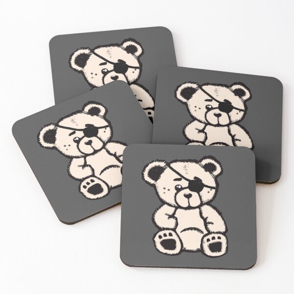 Item preview, Teddy bear with eye-patch designed and sold by bloria.