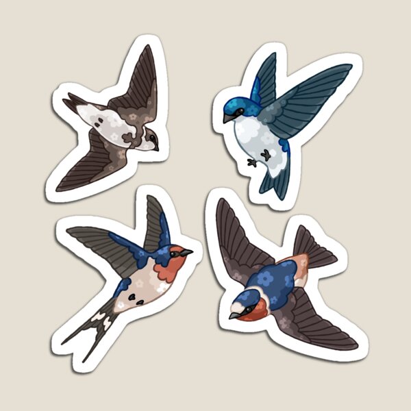 Item preview, Swallows in Flight designed and sold by LonelyComet.