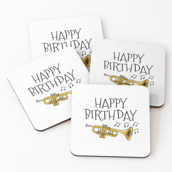 Item preview, Happy Birthday Trumpet Brass Musician designed and sold by doodlerob.