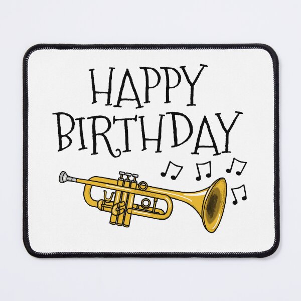 Item preview, Happy Birthday Trumpet Brass Musician designed and sold by doodlerob.