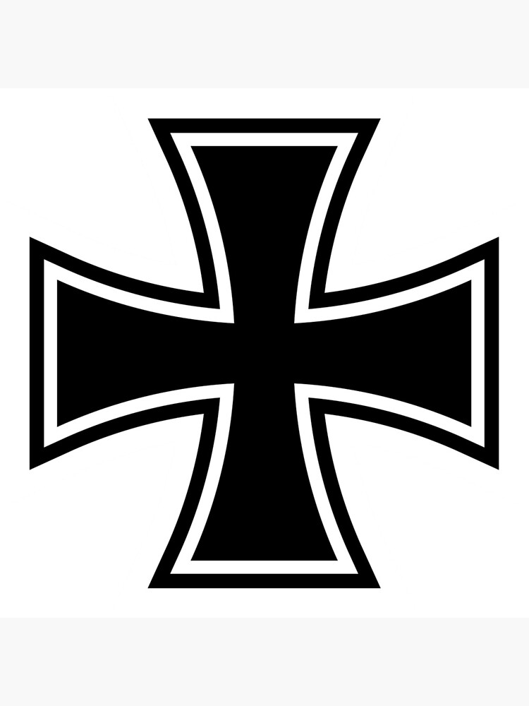 the-iron-cross-art-print-for-sale-by-tyrannus-redbubble