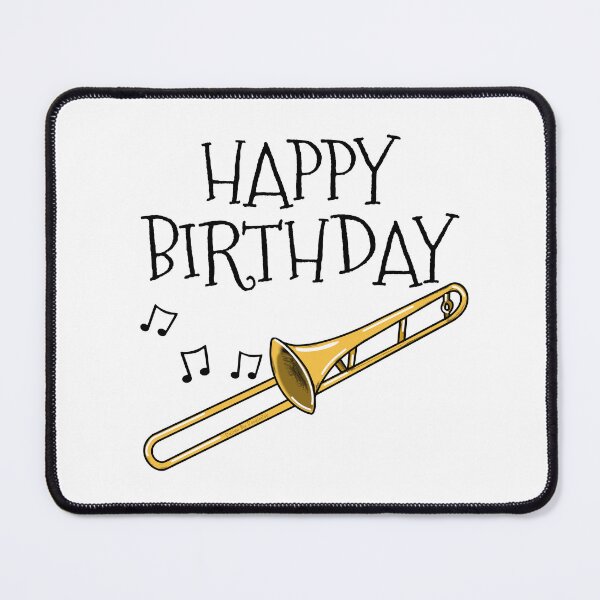 Item preview, Happy Birthday Trombone Brass Musician designed and sold by doodlerob.