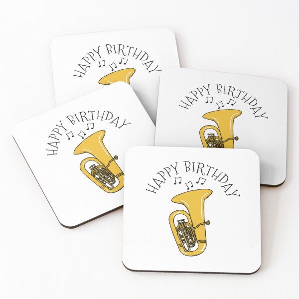 Item preview, Happy Birthday Tuba Tubaist Brass Musician designed and sold by doodlerob.