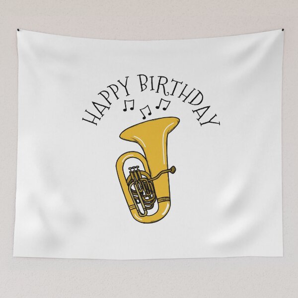 Item preview, Happy Birthday Tuba Tubaist Brass Musician designed and sold by doodlerob.