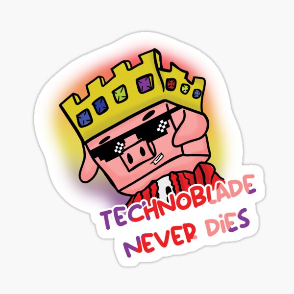 Technoblade Never Dies Stickers for Sale