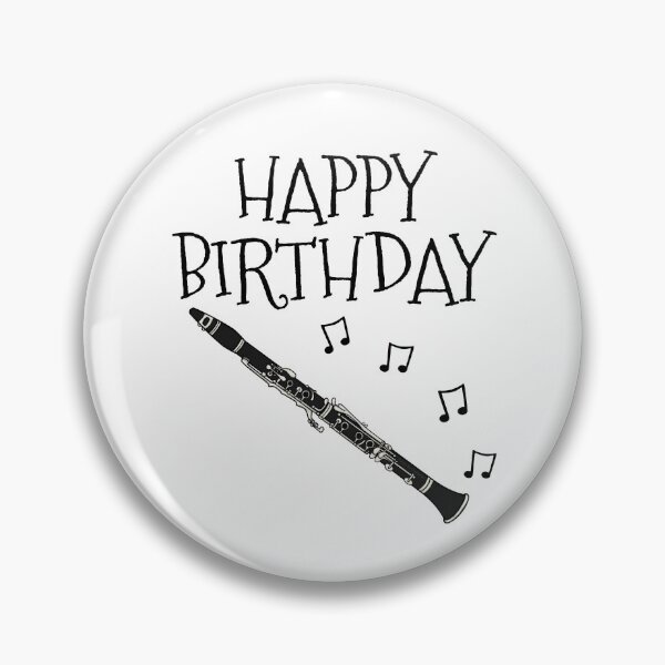 Item preview, Happy Birthday Clarinet Woodwind Musician designed and sold by doodlerob.