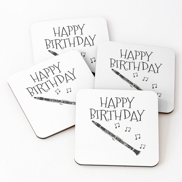 Item preview, Happy Birthday Clarinet Woodwind Musician designed and sold by doodlerob.