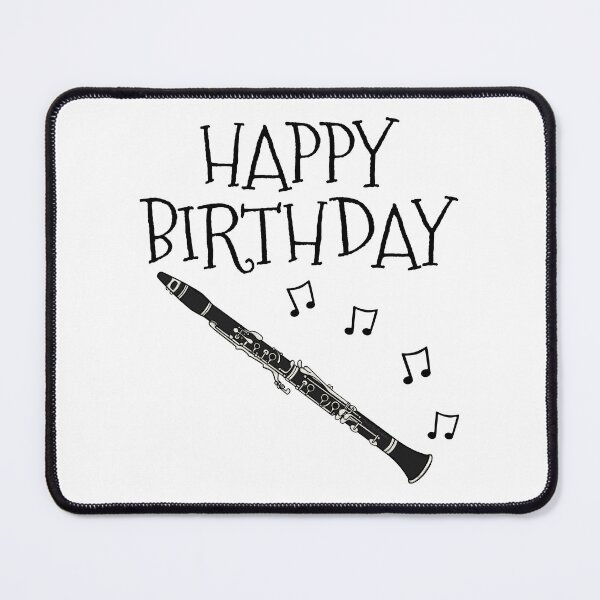 Item preview, Happy Birthday Clarinet Woodwind Musician designed and sold by doodlerob.