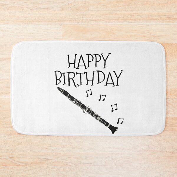 Item preview, Happy Birthday Clarinet Woodwind Musician designed and sold by doodlerob.