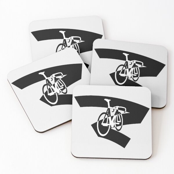 Item preview, Track Bicycle Marker Ink Art Two Tone Black and White designed and sold by RabeDesigns.