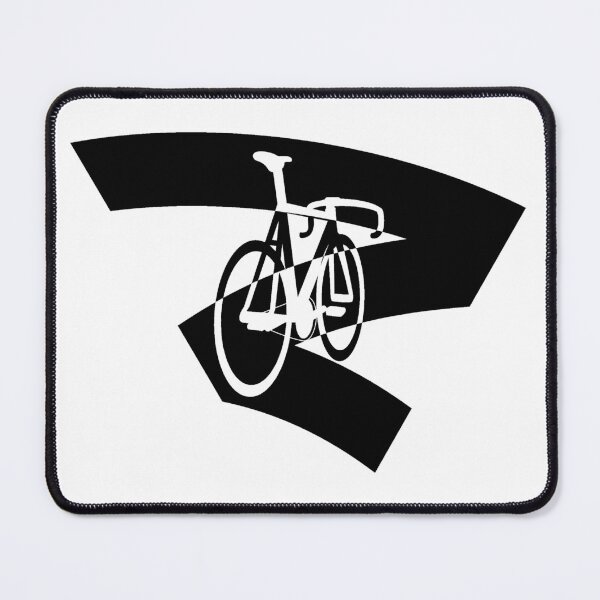 Item preview, Track Bicycle Marker Ink Art Two Tone Black and White designed and sold by RabeDesigns.