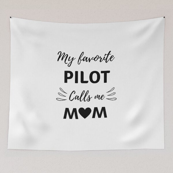 Item preview, My Favorite Pilot Calls Me Mom Unisex T-shirt, Airplane Shirt, Plane Tee, Aviation Tee, Mother Grandma Gram, designed and sold by ALEXOUE.