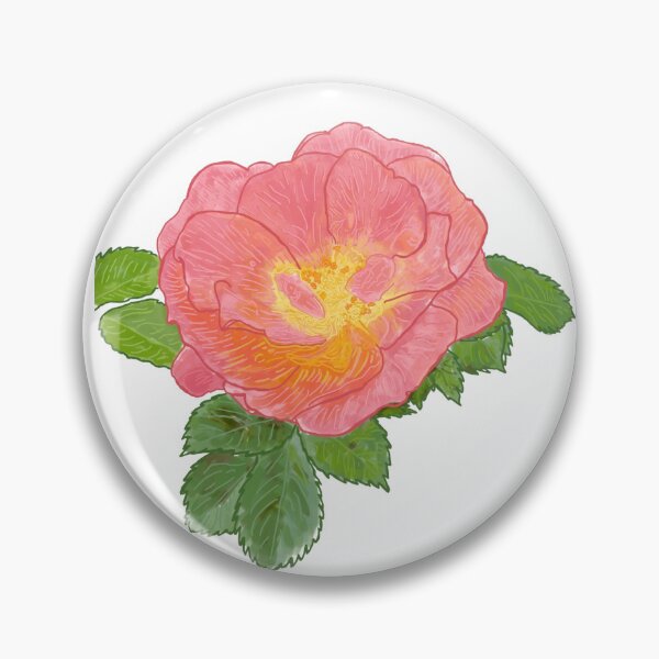 Aperçu de l'œuvre Dessin botanique rose rose créée et vendue par esslev.