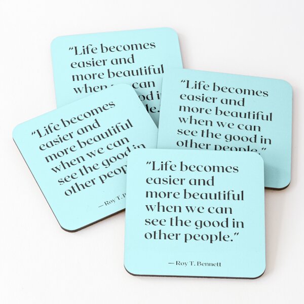 Item preview, Cinspirational quotes“Life becomes easier and more beautiful when we can see the good in other people, designed and sold by LeapArtsQuotes.