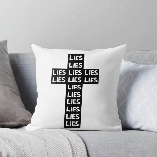 Item preview, LIE on the Cross by Tai's Tees (b&w) designed and sold by Taiz Teez.