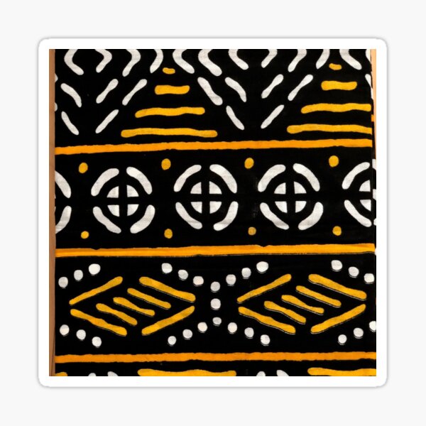 African Textile Pattern Sticker