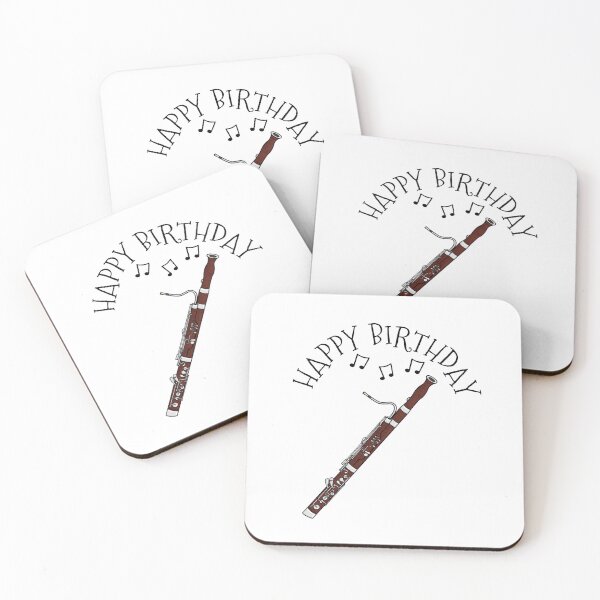 Item preview, Happy Birthday Bassoon Bassoonist Woodwind Musician designed and sold by doodlerob.