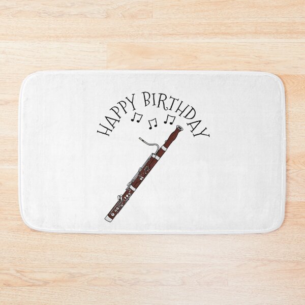 Item preview, Happy Birthday Bassoon Bassoonist Woodwind Musician designed and sold by doodlerob.