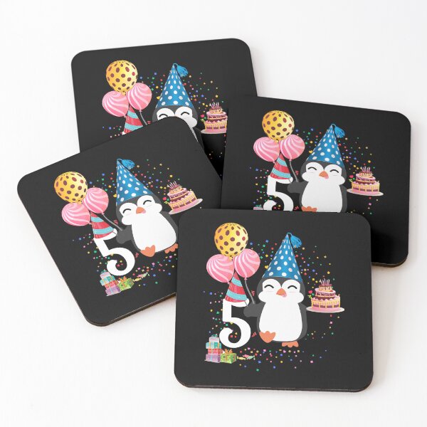 Artikelvorschau, Pinguin Geburtstag 5 Jahre Pinguin 5. Geburtstag Kinder Mädchen entworfen und verkauft von Eddie SH.