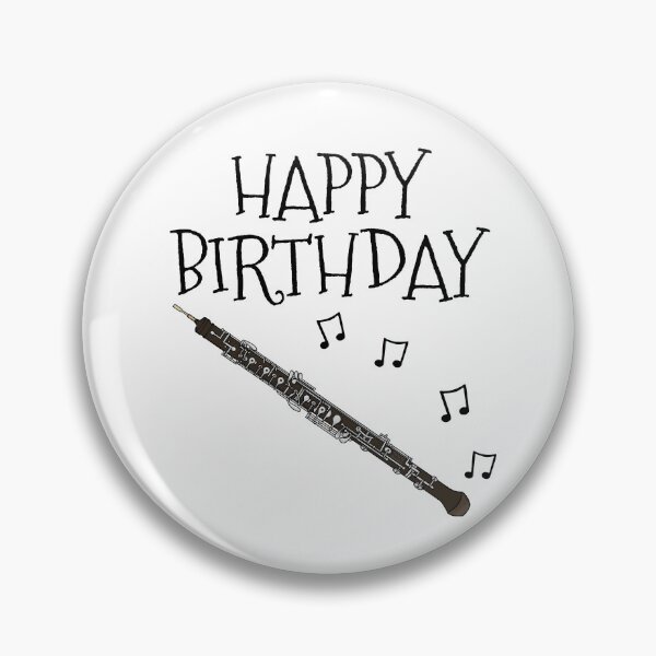 Item preview, Happy Birthday Oboe Oboist Woodwind Musician designed and sold by doodlerob.