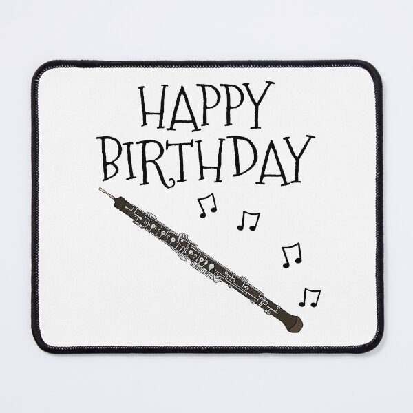 Item preview, Happy Birthday Oboe Oboist Woodwind Musician designed and sold by doodlerob.
