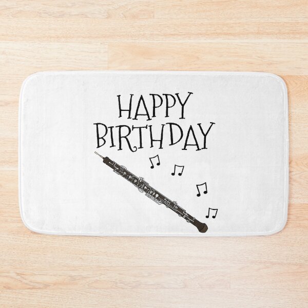 Item preview, Happy Birthday Oboe Oboist Woodwind Musician designed and sold by doodlerob.