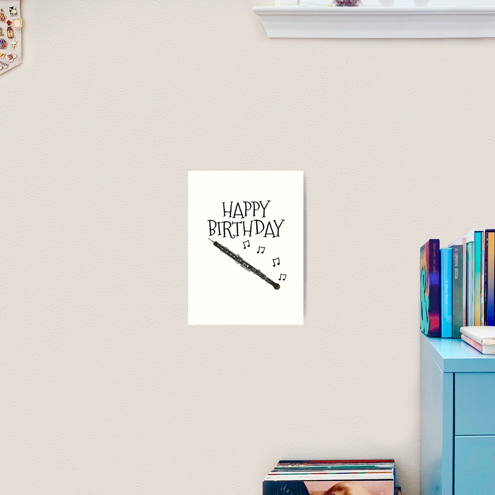 Happy Birthday Oboe Oboist Woodwind Musician Happy Birthday Oboe Oboist Woodwind Musician