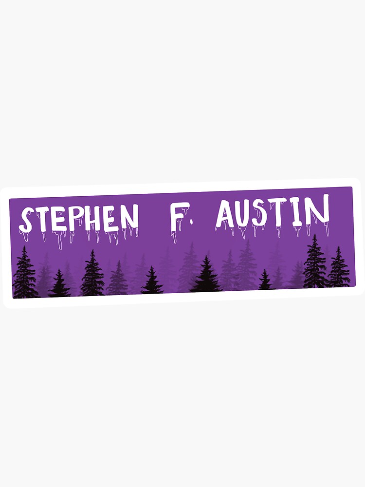 "SFA Stephen F. Austin" Sticker for Sale by StickersbyLarri Redbubble